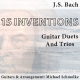 Michael Schmolke: J.S. Bach - 15 Inventions - Guitar Duets And Trios. Musik Album Cover. SPASS BEISAITE Musikverlag
